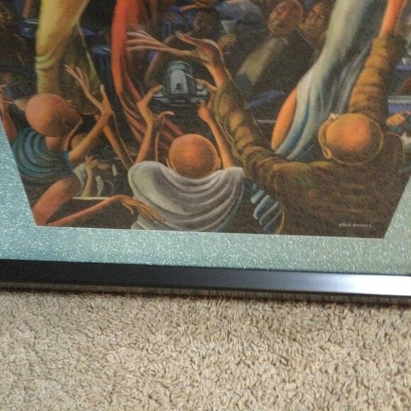 The popular canvas print the runway in a black beautiful frame 16 x 20 - Picture 2 of 6